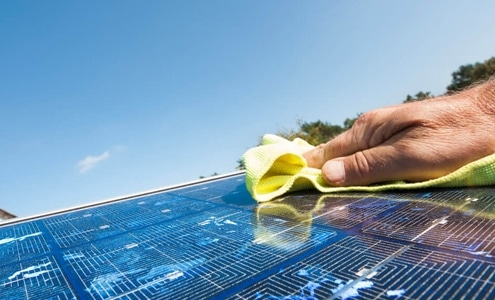 steps to easily clean your home's solar panels