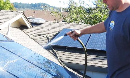 diy solar panel cleaning